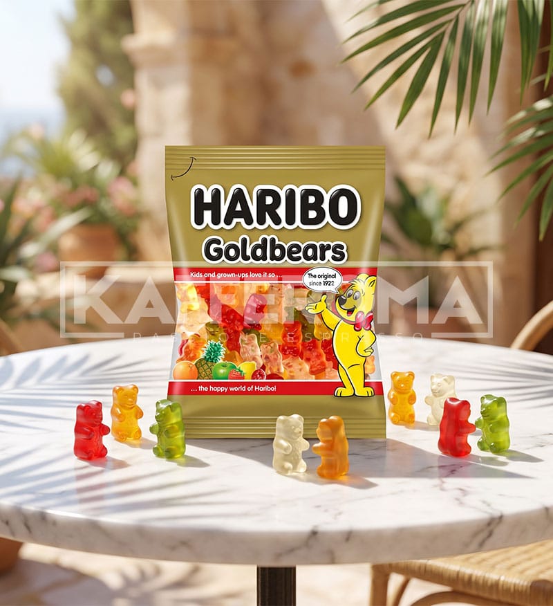 Bomboane Gumate Haribo Goldbaren 100gr. Bomboane Gumate Haribo Goldbaren 100gr.