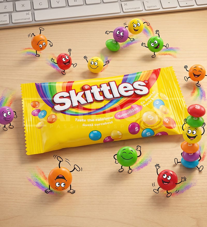 Bomboane Gumate Skittles Smoothies 14gr. Bomboane Gumate Skittles Smoothies 14gr.