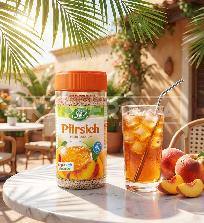 Ceai Instant Granulat King George Piersica 400gr. Ceai Instant Granulat King George Piersica 400gr.