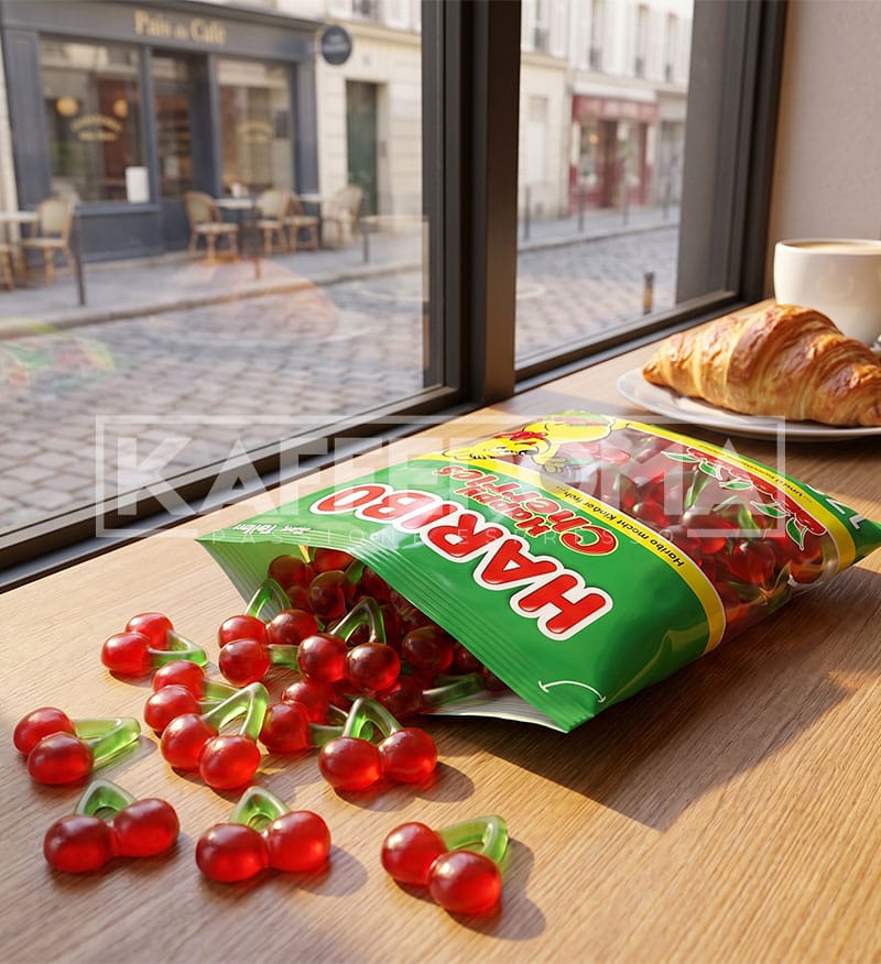 Bomboane Gumate Haribo Happy Cherries 175gr. Bomboane Gumate Haribo Happy Cherries 175gr.