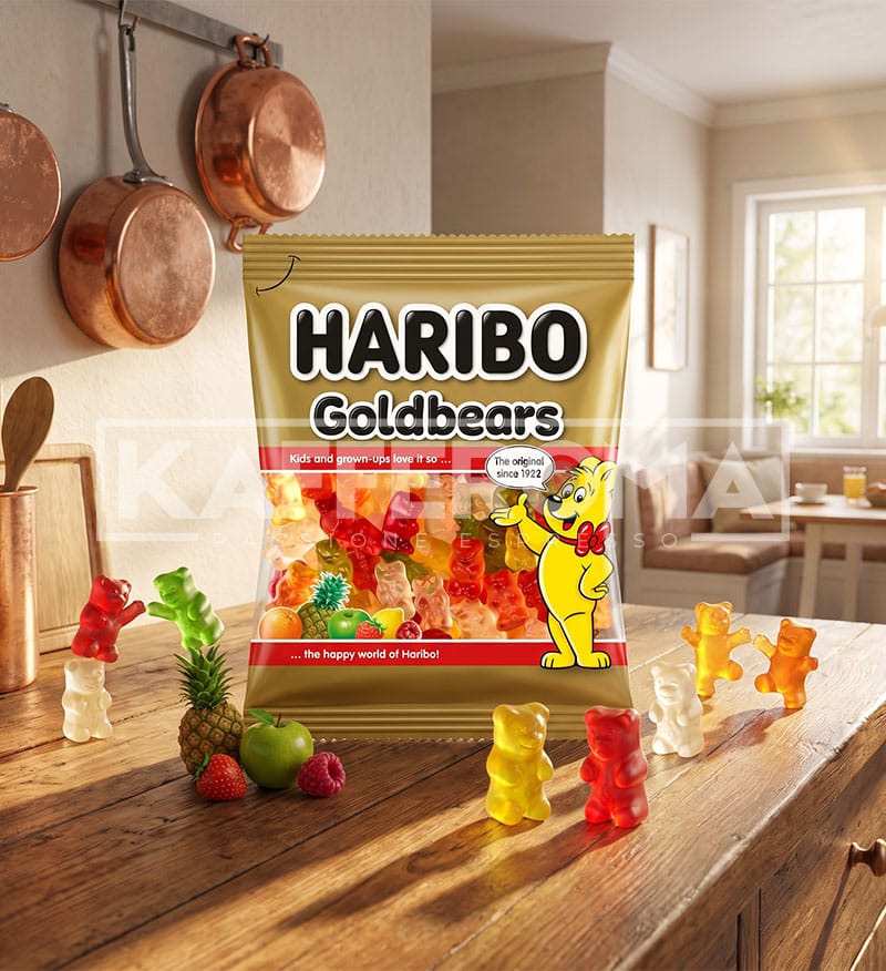 Bomboane Gumate Haribo Goldbaren 100gr. Bomboane Gumate Haribo Goldbaren 100gr.