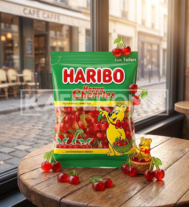 Bomboane Gumate Haribo Happy Cherries 175gr. Bomboane Gumate Haribo Happy Cherries 175gr.