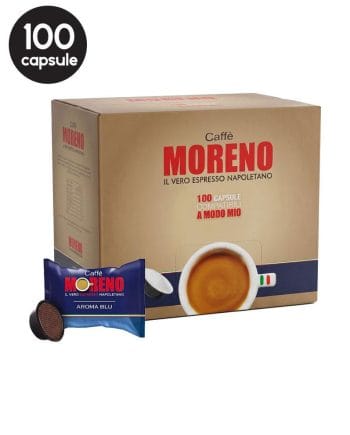 100 Capsule Caffe Moreno Aroma Blu – Compatibile A Modo Mio