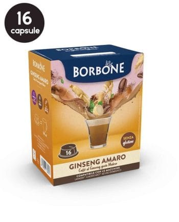 16 Capsule Borbone Ginseng Amaro – Compatibile A Modo Mio