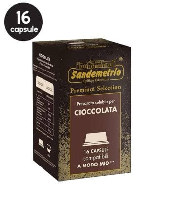 16 Capsule Sandemetrio Cioccolata - Compatibile A Modo Mio