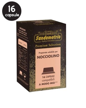 16 Capsule Sandemetrio Nocciolino - Compatibile A Modo Mio