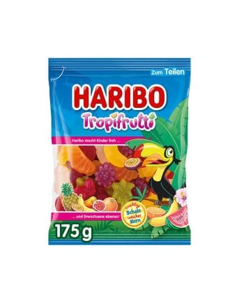 Bomboane Gumate Haribo Troppi Frutti 175gr.