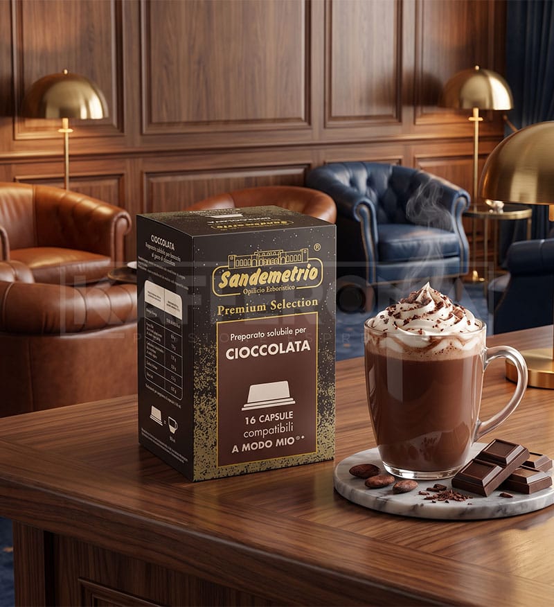 16 Capsule Sandemetrio Cioccolata - Compatibile A Modo Mio 16 Capsule Sandemetrio Cioccolata - Compatibile A Modo Mio