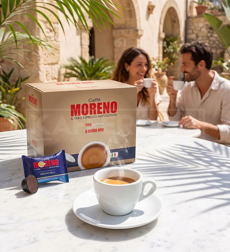 100 Capsule Caffe Moreno Aroma Blu – Compatibile A Modo Mio 100 Capsule Caffe Moreno Aroma Blu – Compatibile A Modo Mio