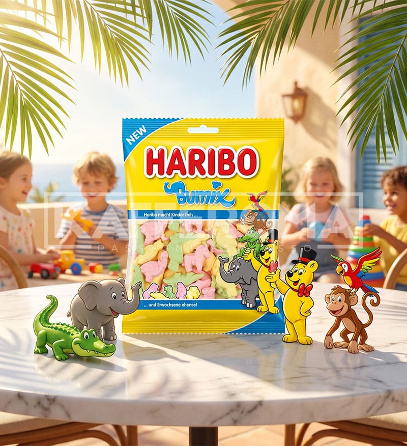 Bomboane Gumate Haribo Bumix 175gr. Bomboane Gumate Haribo Bumix 175gr.